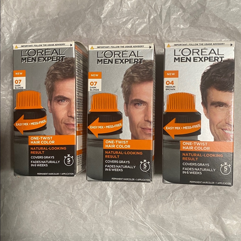 L'Oreal Men Expert Dark Blonde and Medium Brown Hair Color